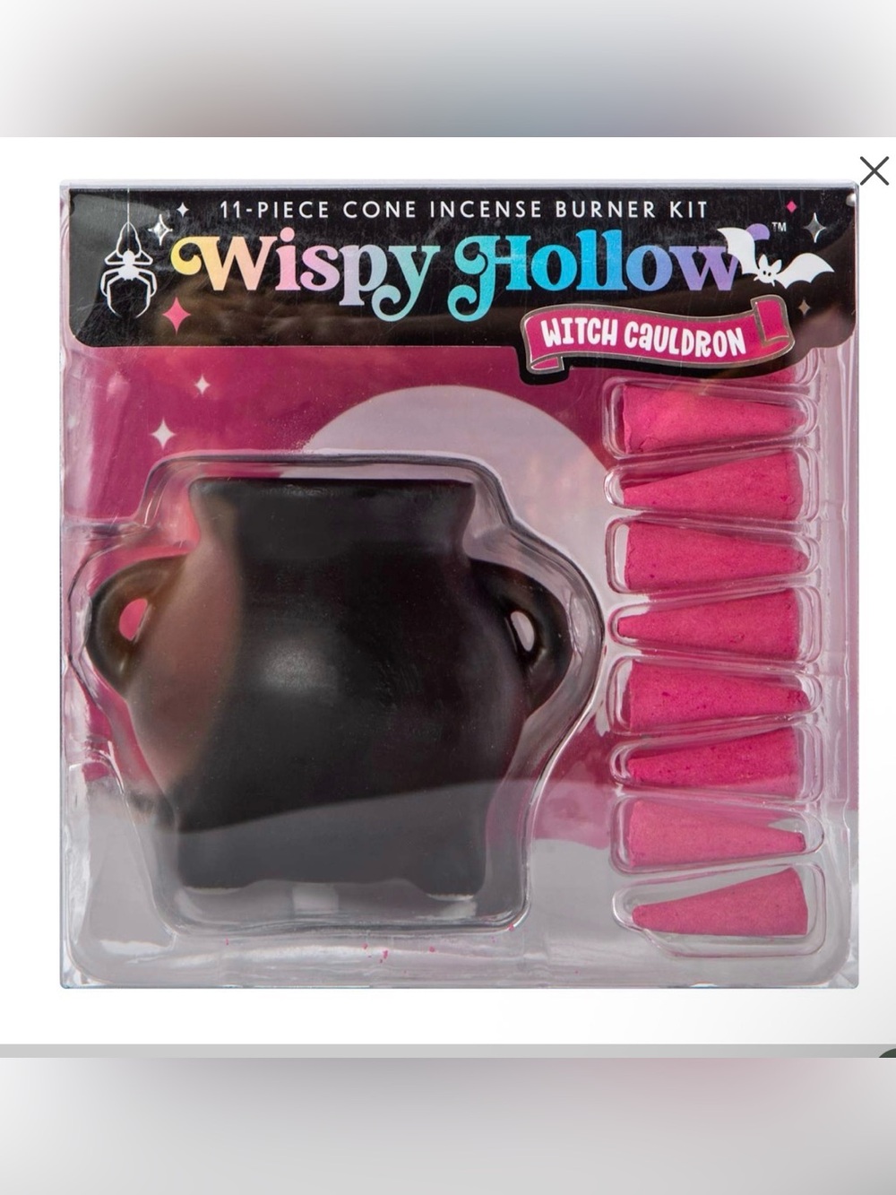 Wispy Hollow™ Cauldron Cone Incense Burner Kit - 11 Pieces